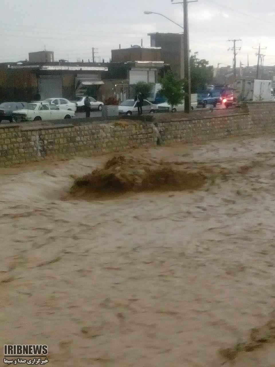 سیل در بستان آباد و هشترود