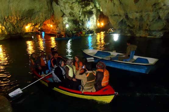 غار آبی سهولان مهاباد ، میزبان گردشگران نوروزی