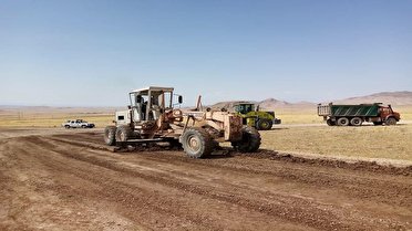 راه ارتباطی روستای پیر یادگار شهرستان چایپاره آماده آسفالت ریزی