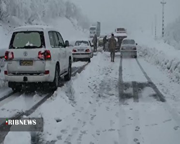 جاده های کرمانشاه لغزنده است/ تردد کامیون ممنوع