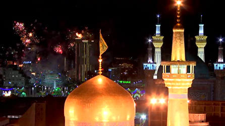 برگزاری جشن بزرگ امام رضایی‌ها در خیابان منتهی به حرم مطهر رضوی