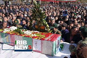 تشییع پیکر پاسدار مدافع امنیت در کوهدشت