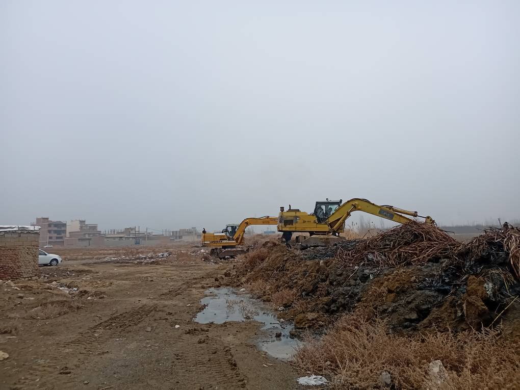 آغاز عملیات لایروبی انهار منتهی به تالاب بین المللی درگه سنگی نقده 