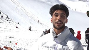 حضور مسافران در طبیعت برفی سپیدان