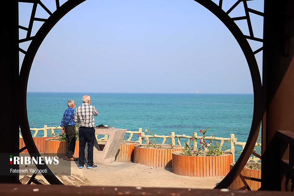 مه رقیق صبحگاهی در سواحل و جزایر هرمزگان