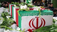 تشییع پیکر پاک دو شهید سرافراز حملات صهیونیست‌ها در استان قزوین