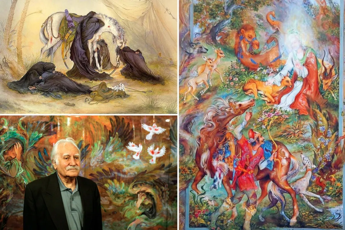 مراسم تشییع و تدفین استاد محمود فرشچیان