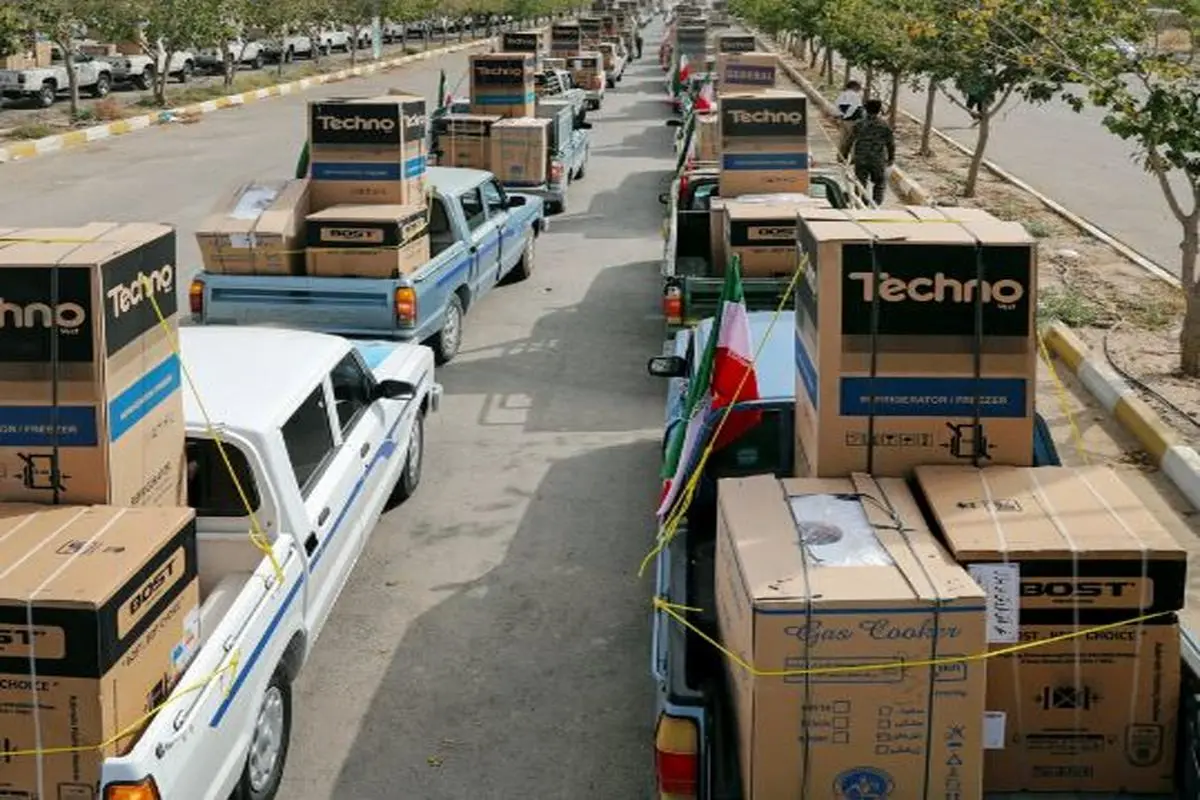 توزیع بیش از ۱۷۰ قلم لوازم منزل بین مددجویان مینابی