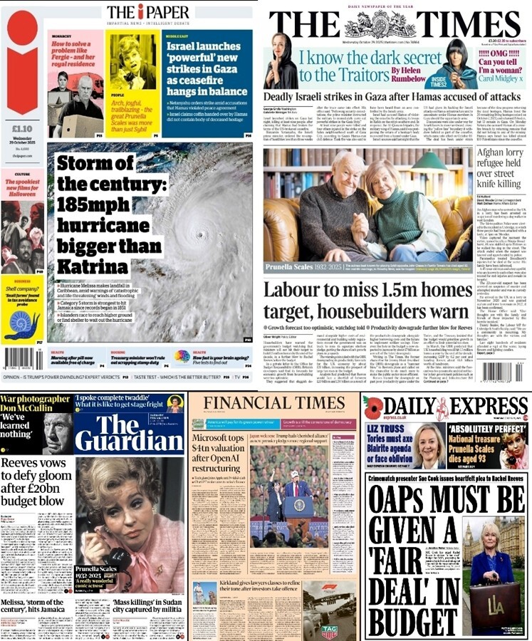 مهمترین عناوین روزنامه‌های جهان ۷ آبان ۱۴۰۴