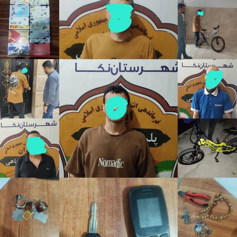 دستگیری ۵ سارق در عملیات پلیس نکا دستگیری ۵ سارق در عملیات پلیس نکا